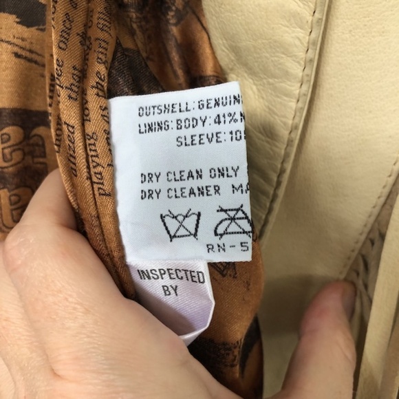 Vintage Leather Tassel Jacket - Tan - Picture 3 of 16